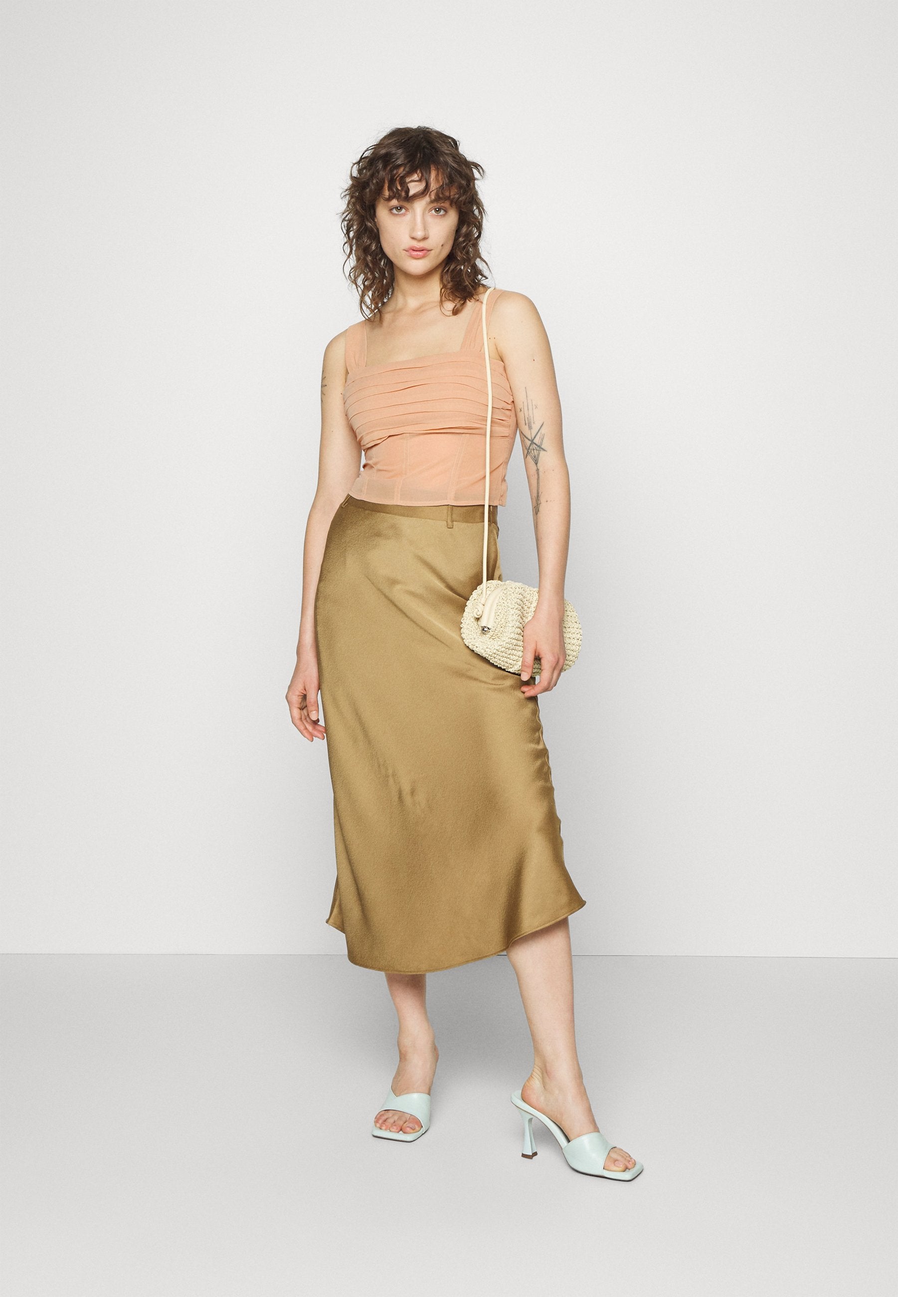 Abercrombie & Fitch BARE SLIM SHEER RUCHED
