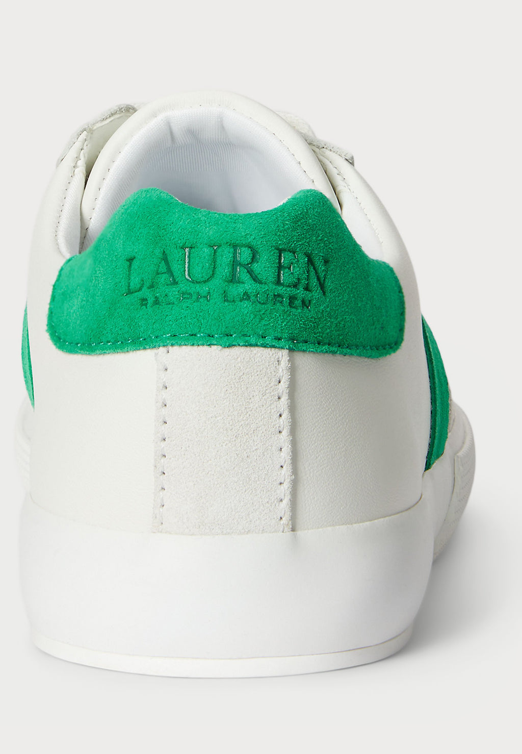 Lauren Ralph Lauren TWO-TONE BRAYLEE LEATHER & SUEDE SNEAKER
