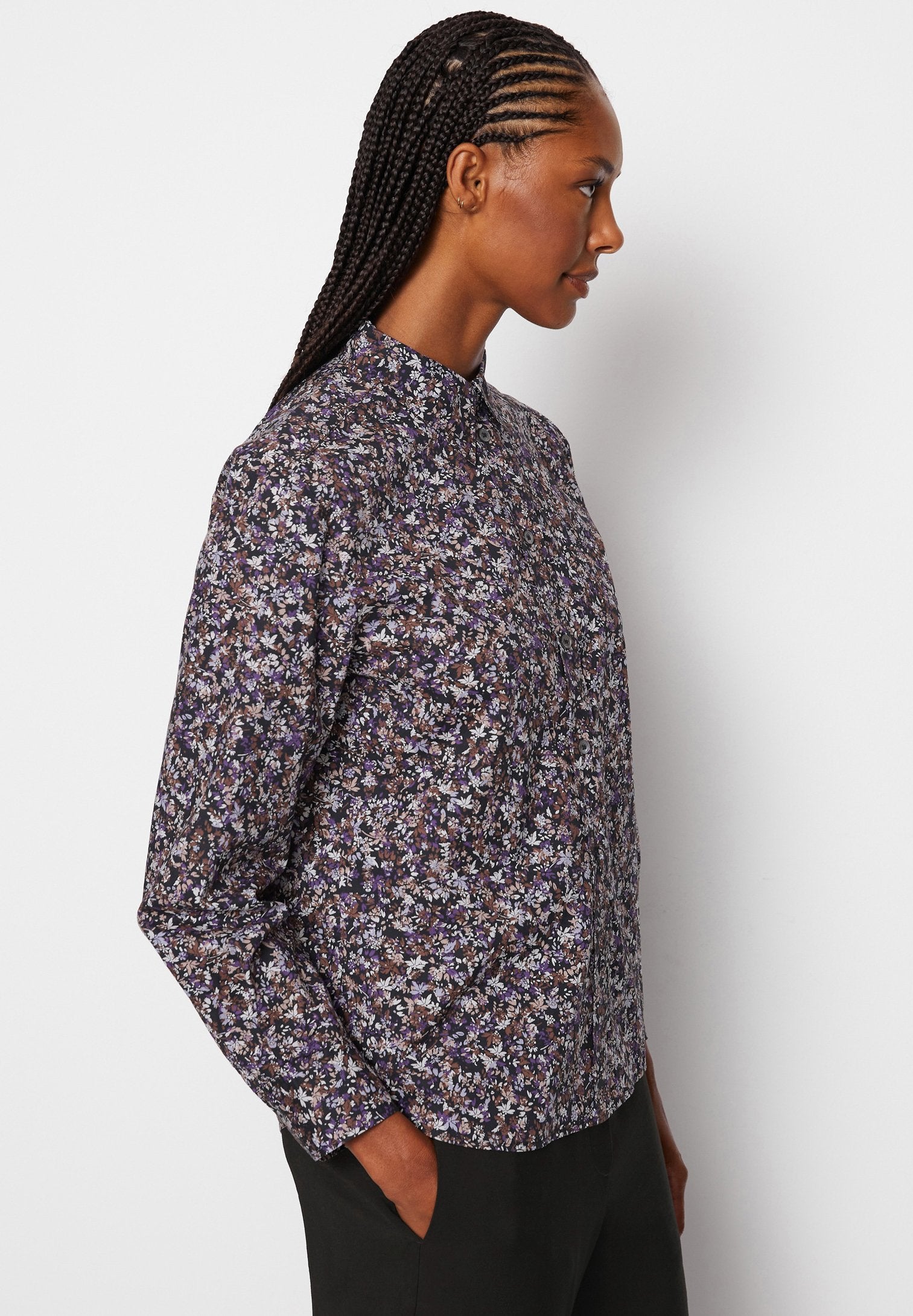 Marc O'Polo SHARP SLEEVE BUTTON PLACKET PRINTED