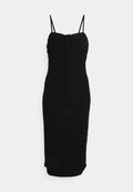 WAL G. CYNDEE FRONT TIE MIDI DRESS