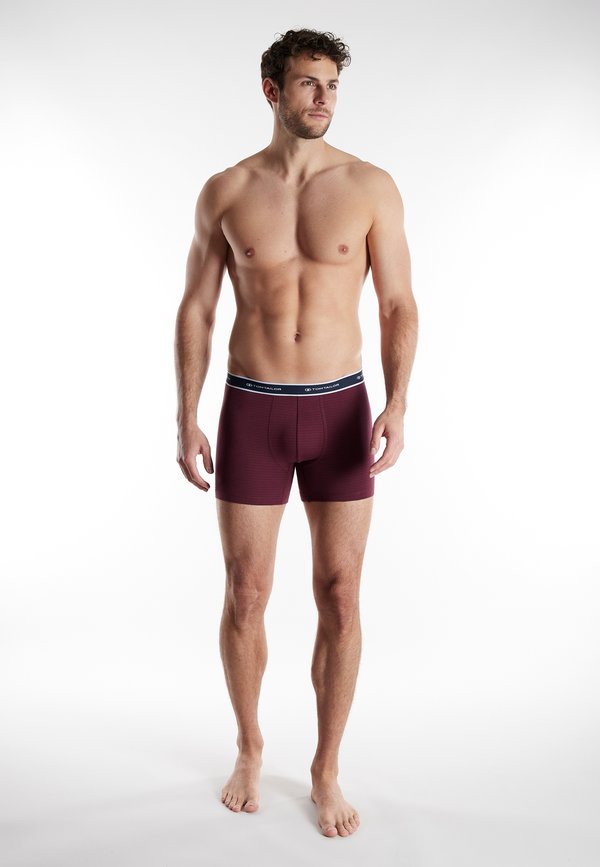 TOM TAILOR 2-PACK - Trunks - rot-dunkel-ringel