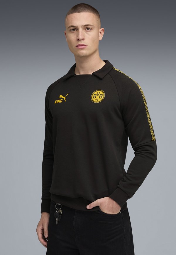 Puma BVB KING DRILL   - Long sleeved top - black yellow sizzle