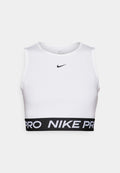 Nike Performance 365 CROP TANK - Top - white black