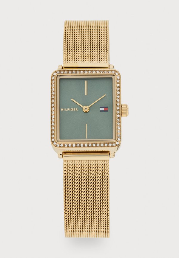 Tommy Hilfiger TEA - Watch - gold-coloured/green