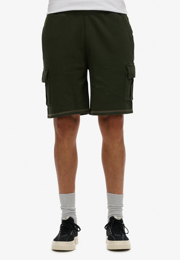 Superdry & Co CONTRAST STITCH - Shorts - washed olive
