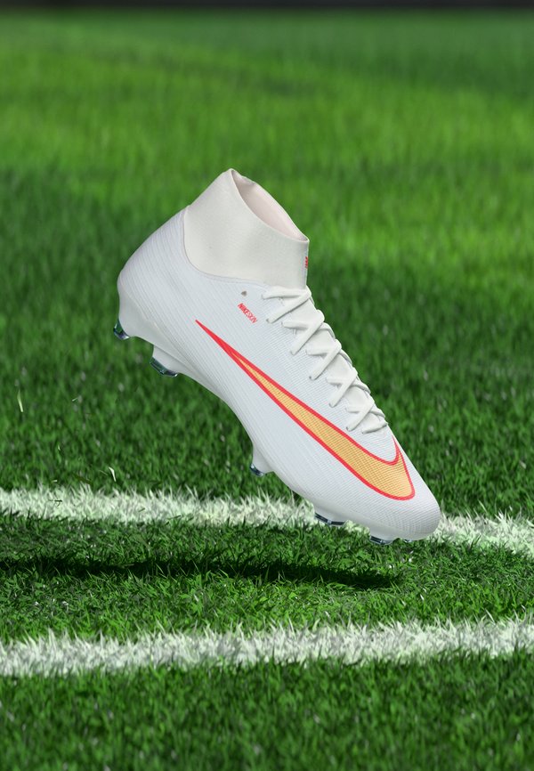 Nike Performance MERCURIAL SUPERFLY 11 ACADEMY FG/MG UNISEX - Football boots artificial grass - white/blur/bright crimson