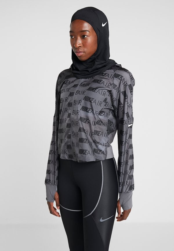 Nike Performance PRO HIJAB - Headscarf - black/white