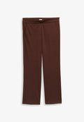 TOM TAILOR Trousers - dark pecan brown