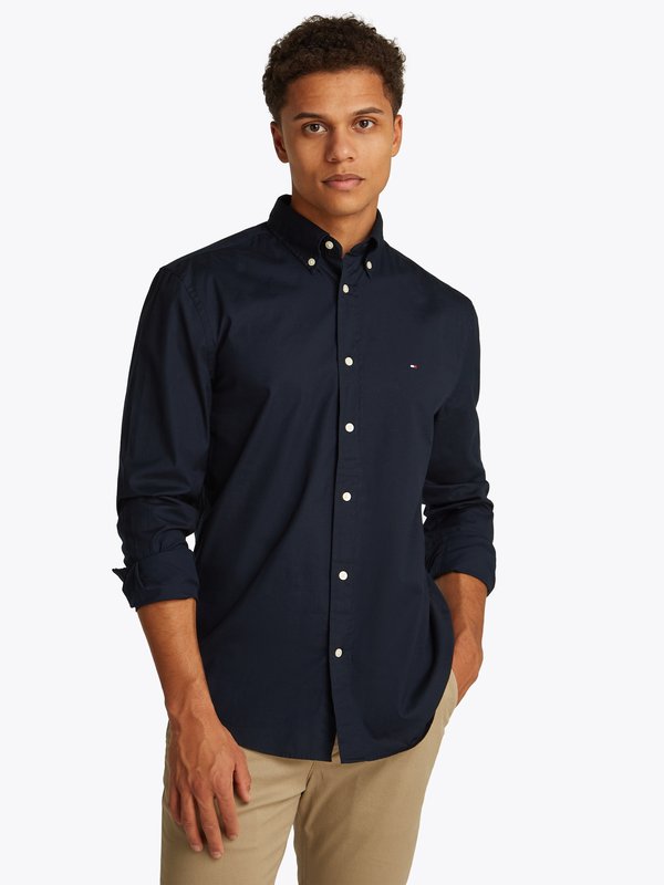Tommy Hilfiger CORE FLEX SOLID SHIRT - Shirt - desert sky