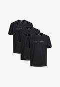 Jack & Jones 3ER PACK STAR JJ - Print T-shirt - schwarz