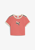 Puma EQUAL LOVE CONFEDERATION MIT GRAFIK - Print T-shirt - peach frost