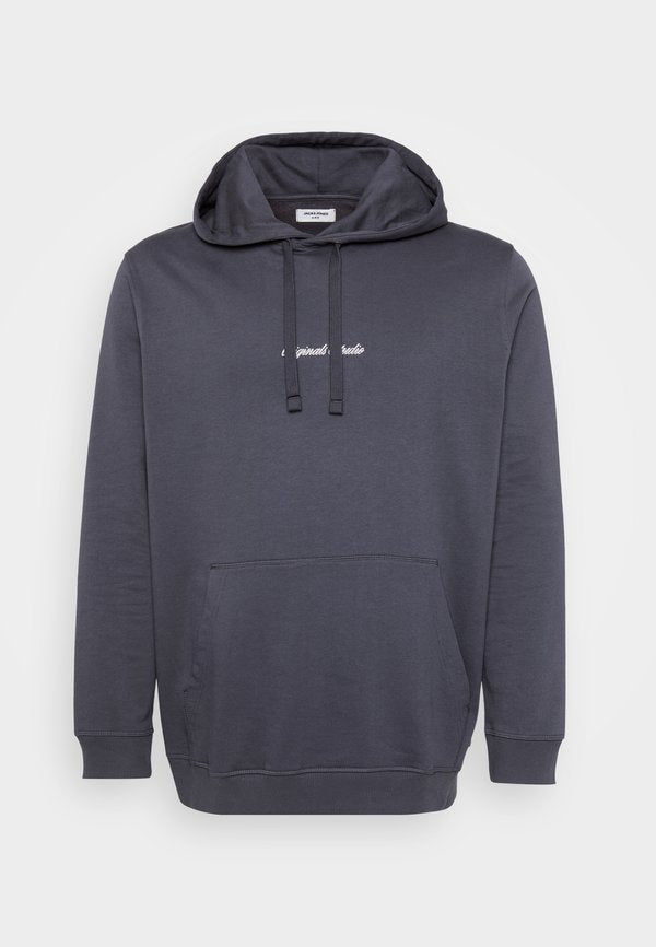 Jack & Jones JORNORREBRO EMB SWEAT HOOD PLS - Hoodie - asphalt