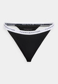Tommy Hilfiger REPEAT LOGO WAISTBAND TANGA THONG - Thong - black