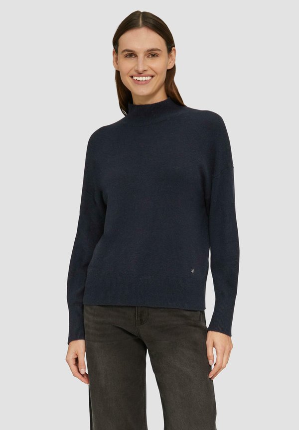 s.Oliver MIT STEHKRAGEN - Jumper - navy