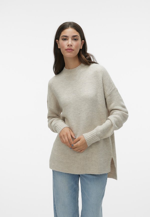 Vero Moda Tall VMLEFILE BOXY - Jumper - birch melange