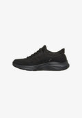 Skechers CONTOUR FOAM - Trainers - black mesh/duraleather/leather/trim