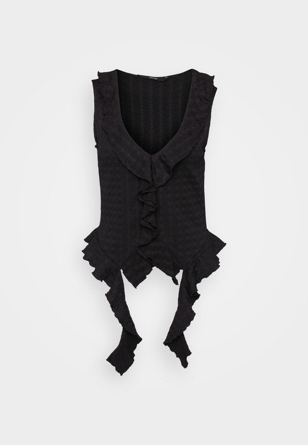 Vero Moda Tall VMIDA FRILL  - Top - black
