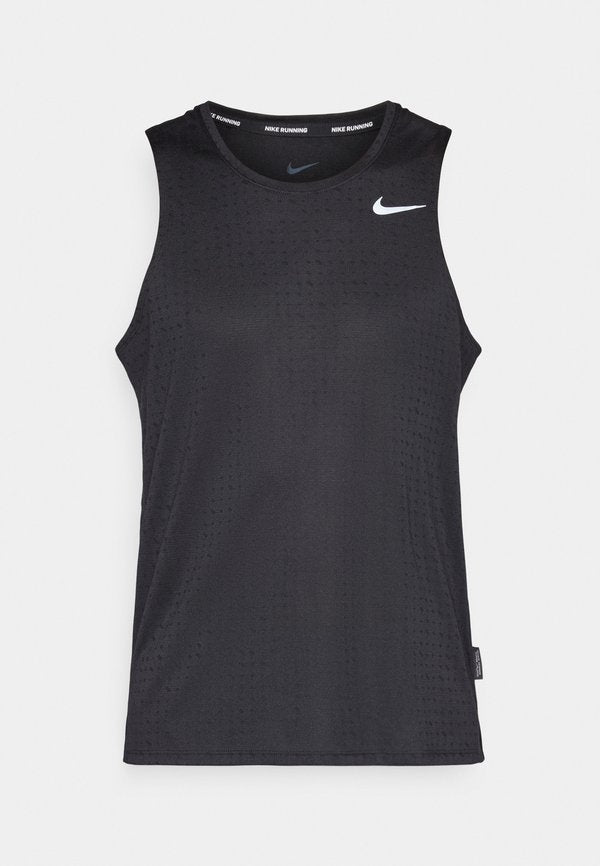 Nike Performance BREATHE MILER TANK - Top - black/reflective silver