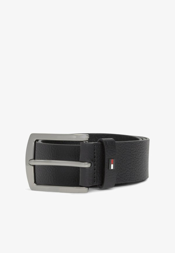 Tommy Hilfiger DENTON PEBBLE GRAIN LEATHER BELT - Belt - black