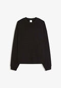 Bershka Long sleeved top - black