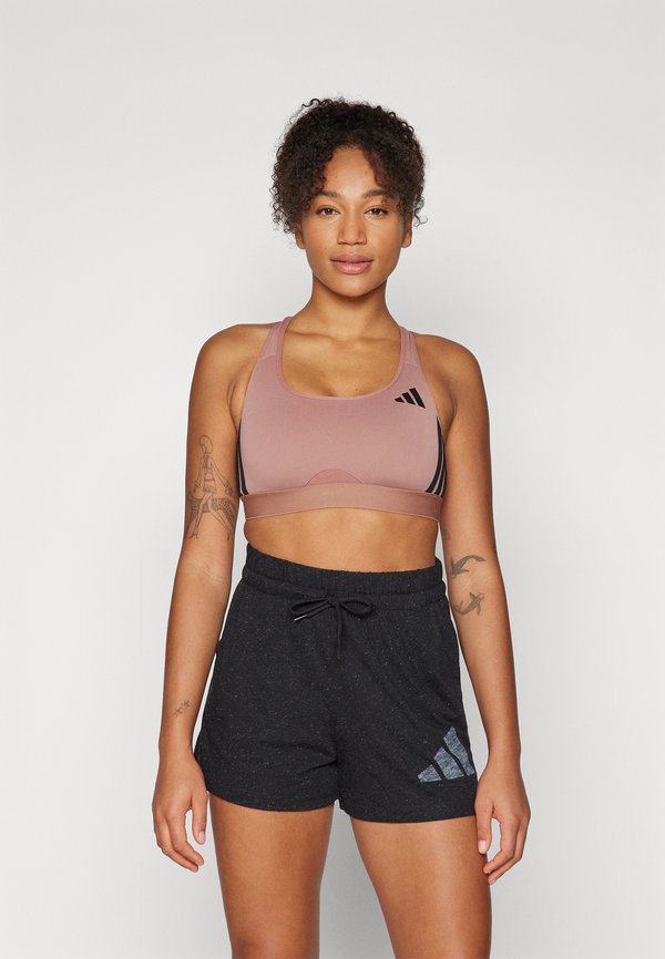 adidas Performance POWERREACT TRAIN MEDIUM SUPPORT 3STRIPES BRA