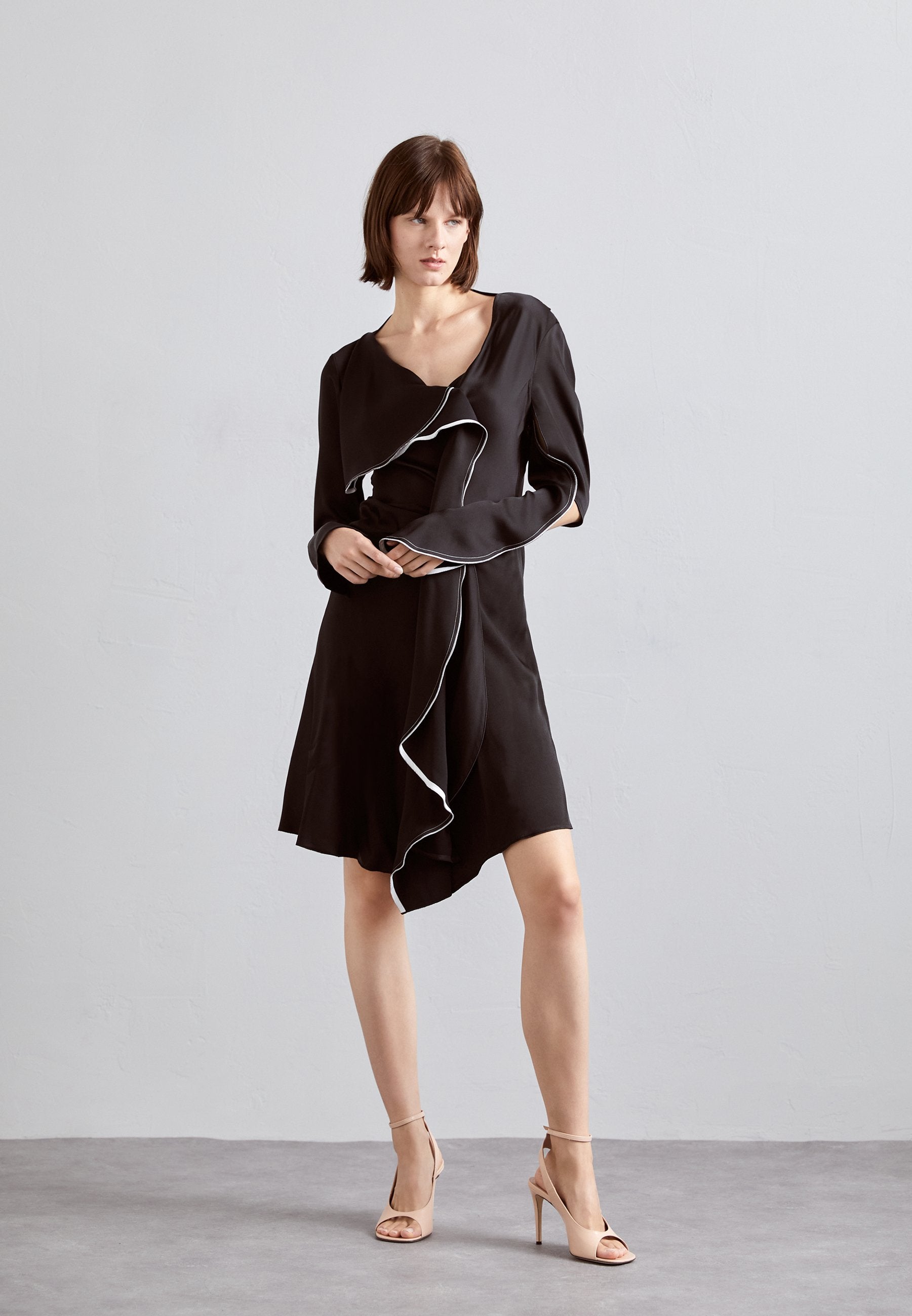 Victoria Beckham GATHERED HEART DETAIL DRESS