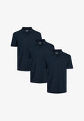 Jack & Jones 3 PACK - Polo shirt - navy blazer