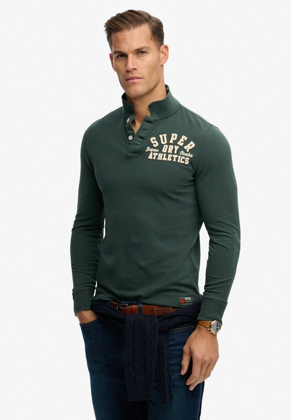 Superdry & Co VINTAGE ATHLETIC - Long sleeved top - eagle green