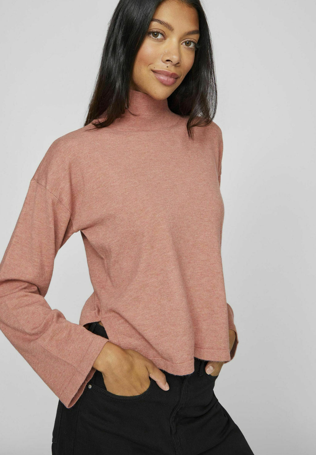VILA Knitted high neck