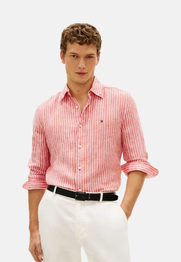 Tommy Hilfiger Shirt - orange flash   stripe