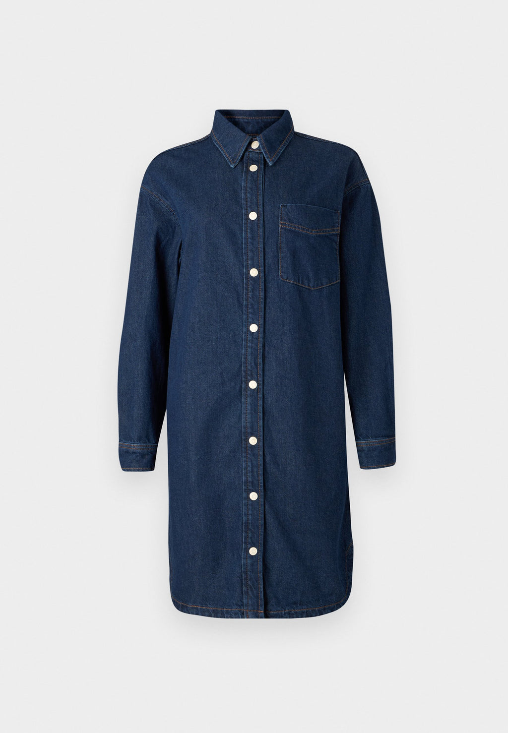 Marc O'Polo DENIM OVERSIZED FIT LONG SLEEVE DRESS