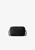Calvin Klein FOIL LOGO ELONGATED CAMERA - Cross body bag - black