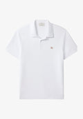 Calvin Klein Jeans MICRO WAFFLE CLASSIC BADGE - Polo shirt - bright white