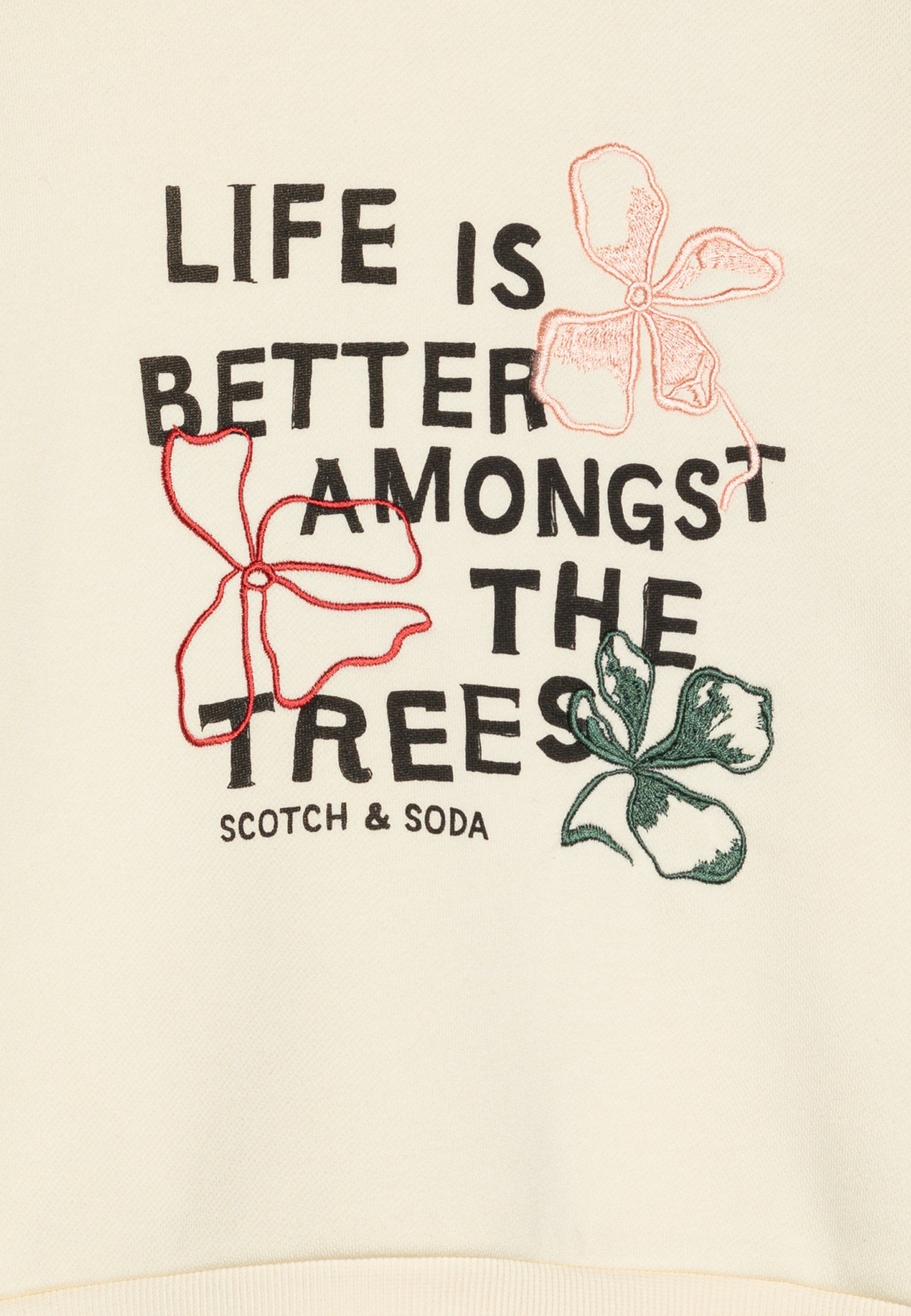 Scotch & Soda CREWNECK WITH FRON