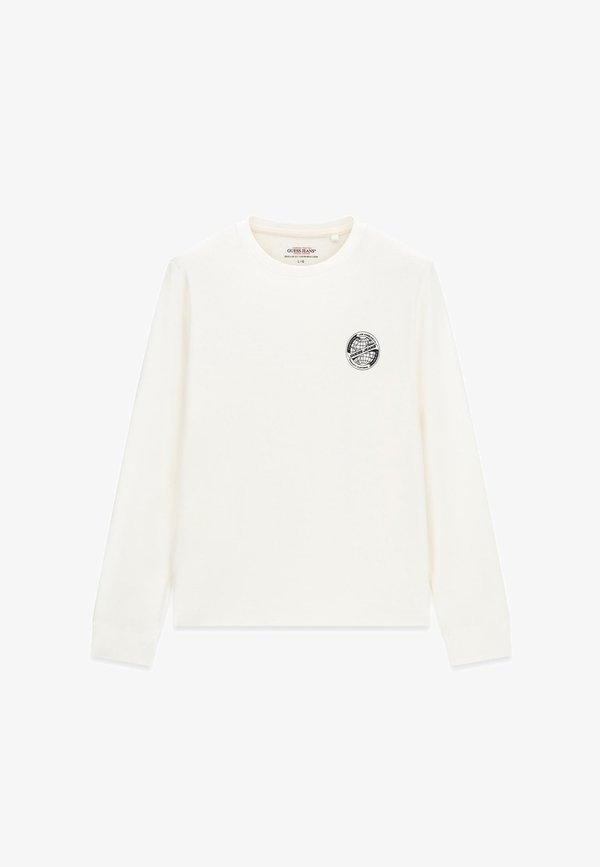 Guess LANGÄRMELIGES T-SHIRT MIT LOGO - Jumper - weiß