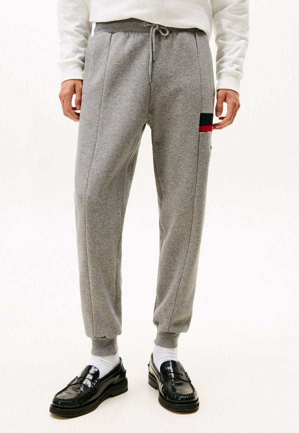 Tommy Hilfiger RWB INSERT - Tracksuit bottoms - medium grey heather