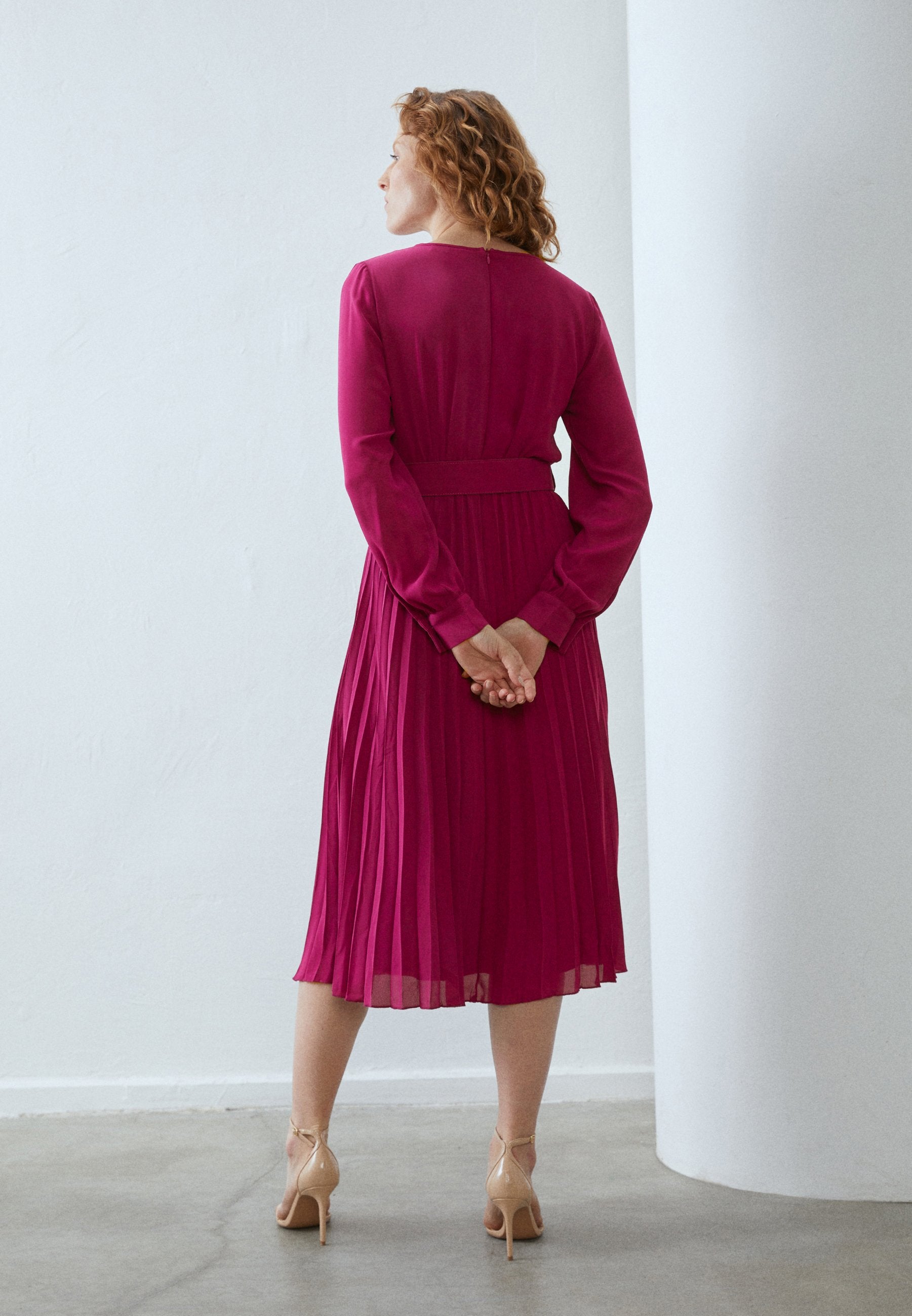 Anna Field PLISSEE MIDI DRESS