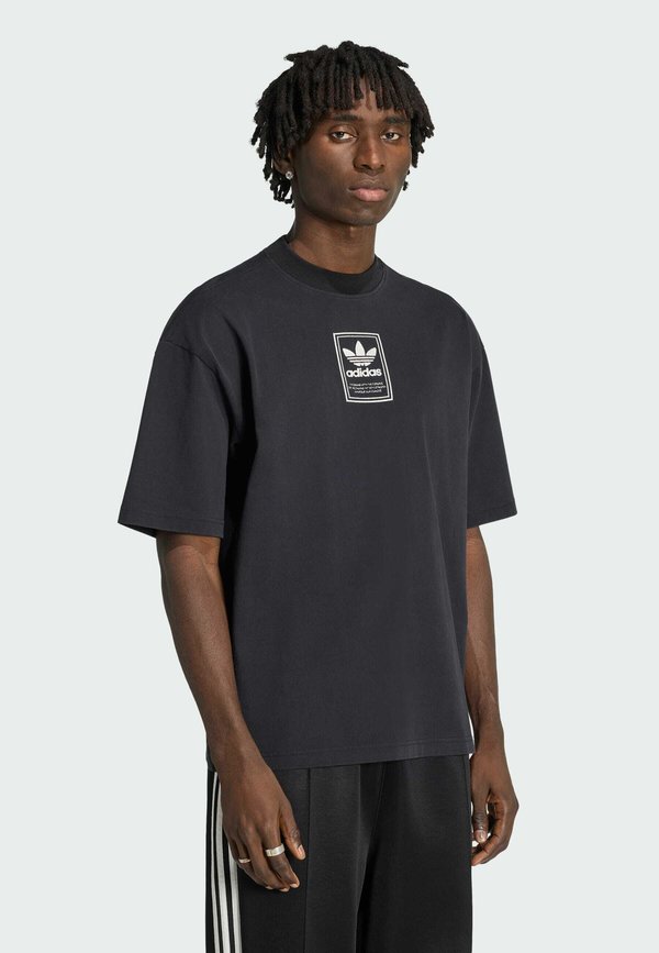 adidas Originals ADIDAS ORIGINALS ELEVATED GFX TEE - Print T-shirt - black