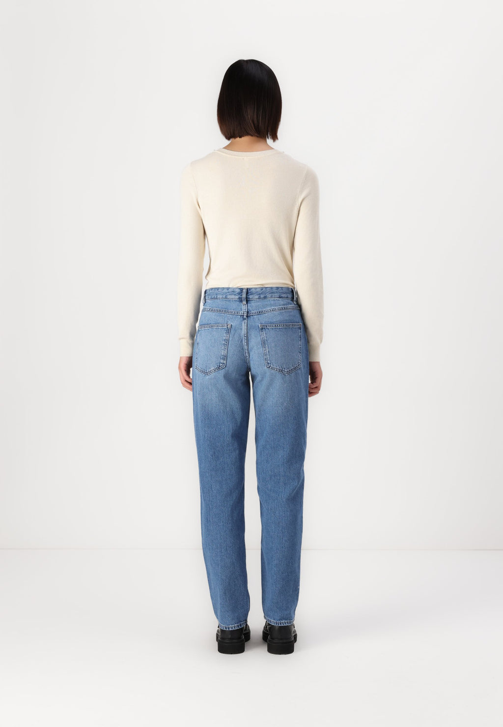 Straight fit ONLLUMI Mid waist Mom Media 4