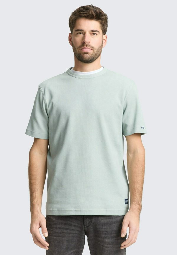 TOM TAILOR Basic T-shirt - soft greyish green