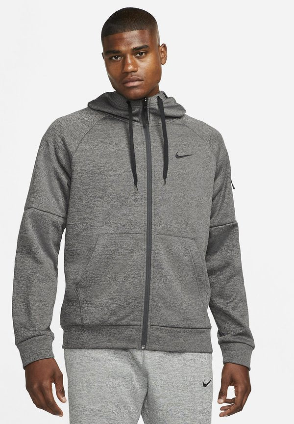Nike Performance M TF HD FZ - Zip-up sweatshirt - charcoal heather dark smoke grey black