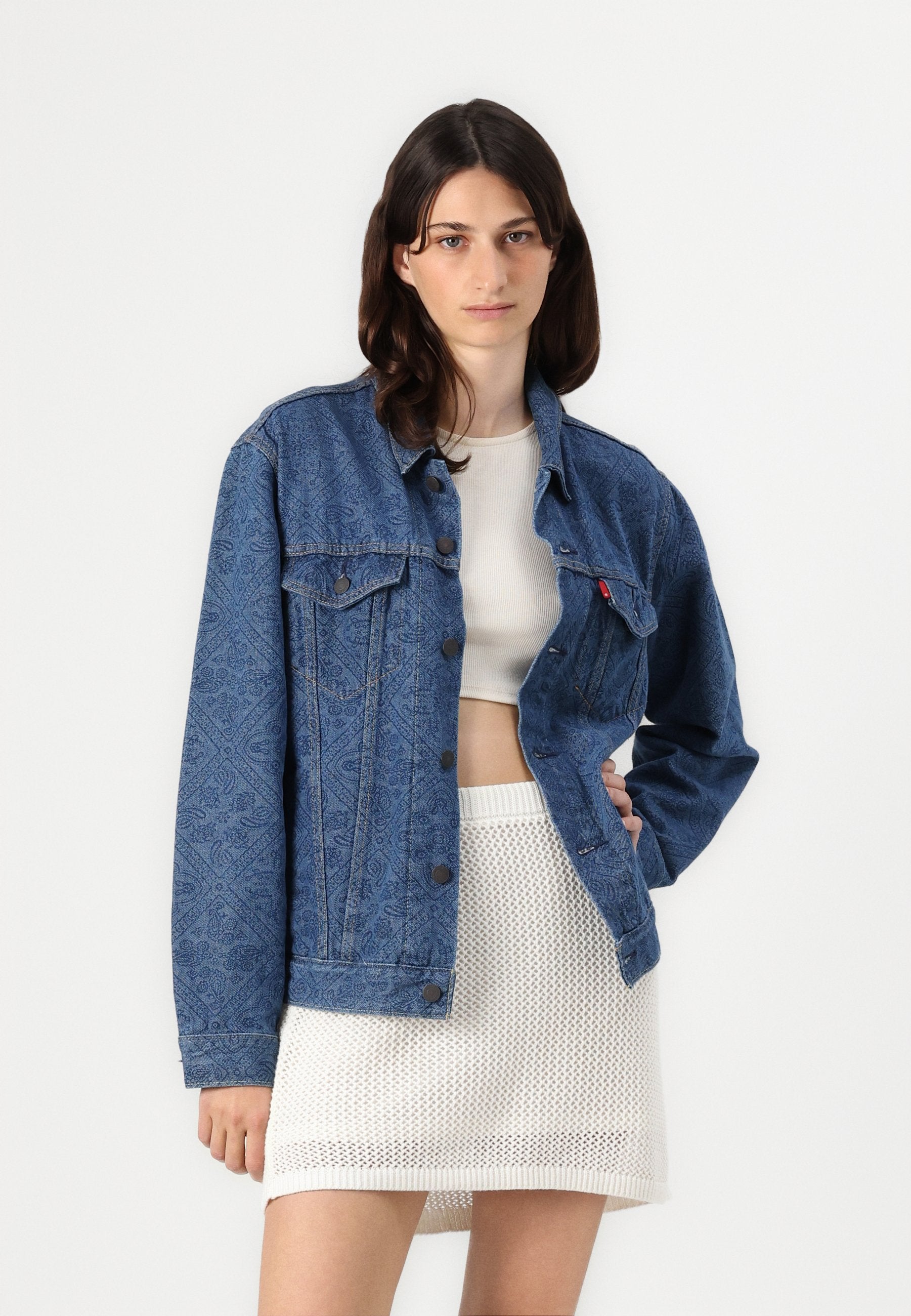 Abercrombie & Fitch Mid Rise Crochet Style Mini Skirt