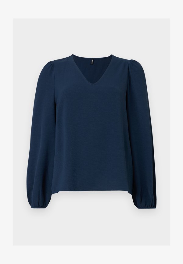 Vero Moda VMALVA V NECK - Blouse - navy blazer
