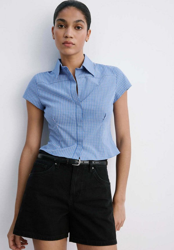 Mango ADULT - Denim shorts - black denim