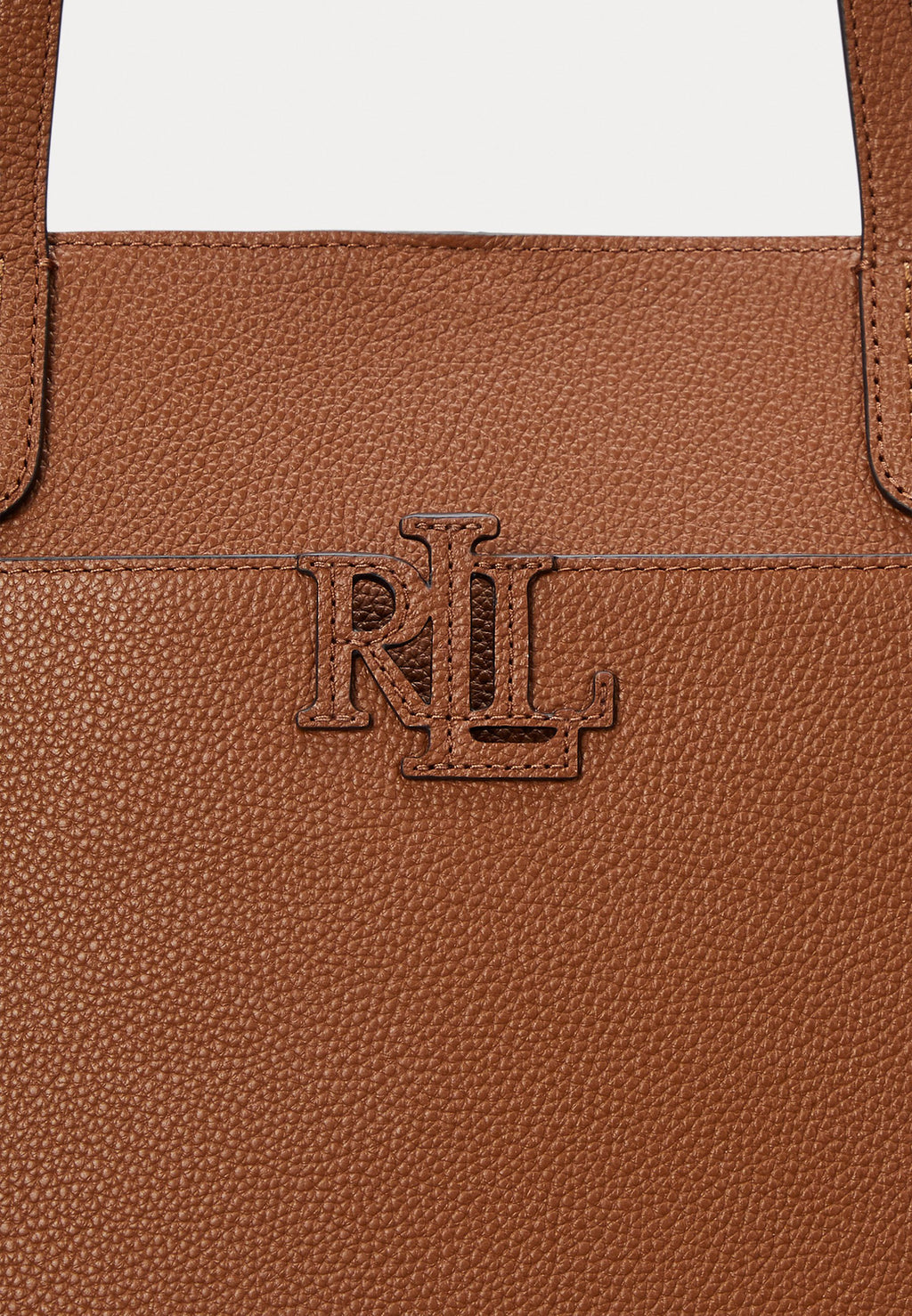 Lauren Ralph Lauren PEBBLED LEATHER LARGE CAMERYN TOTE BAG