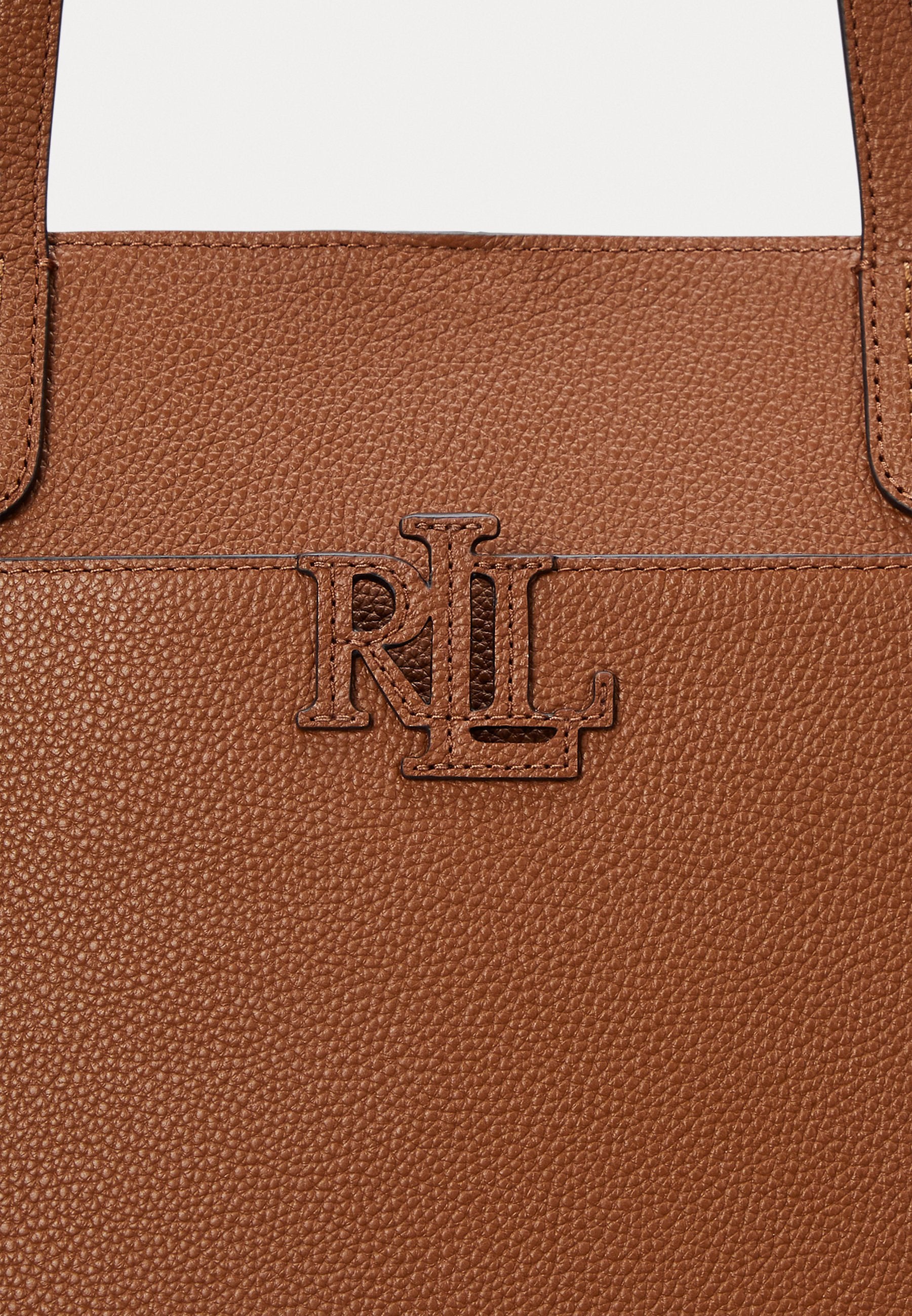 Lauren Ralph Lauren PEBBLED LEATHER LARGE CAMERYN TOTE BAG