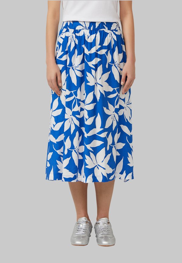 s.Oliver ROCK - A-line skirt - royalblau