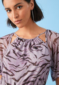 Next FLUTTER SLEEVES MESH MINI DRESS