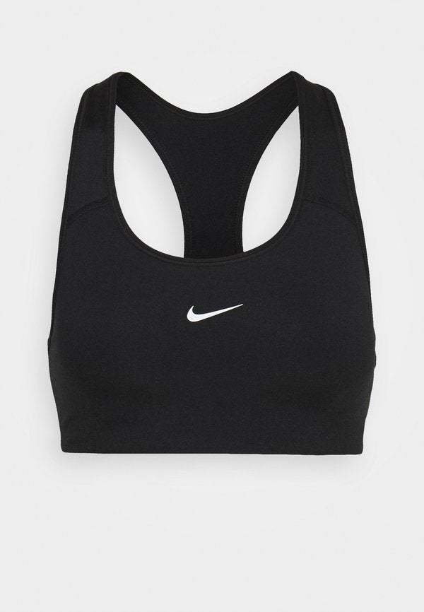 Nike Performance NIKE MED PAD BRA - Medium support sports bra - black/white