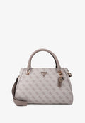 Guess NOELLE LUXURY SATCHEL - Handbag - dark taupe logo